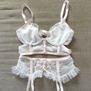For Love & Lemons Evie Bra & Garter
